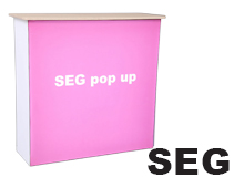 SEG PLUS Backlit Pop Up Counter